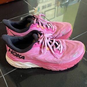 Hoka Women's Vibrant Pink Athletic Shoes